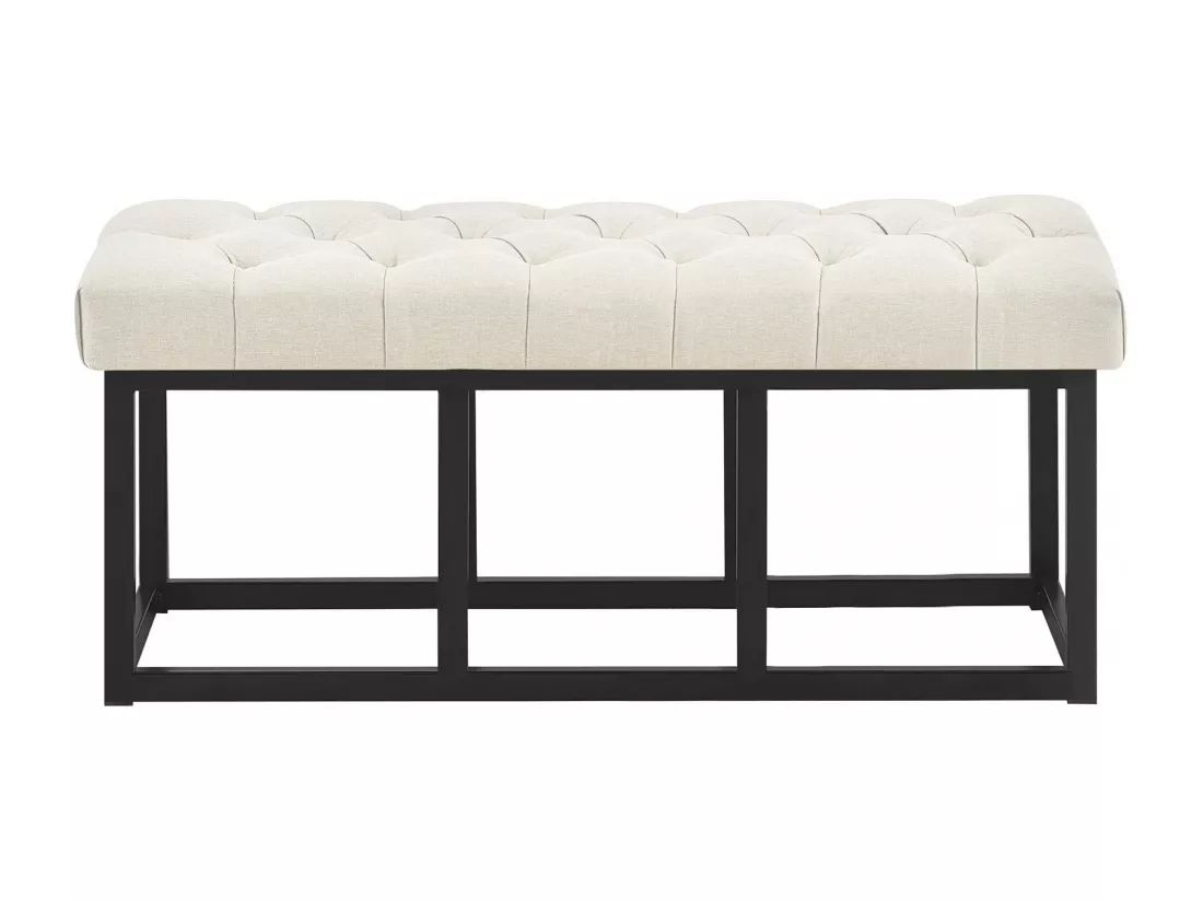 Banquette - Tissu - Crème - Amun
