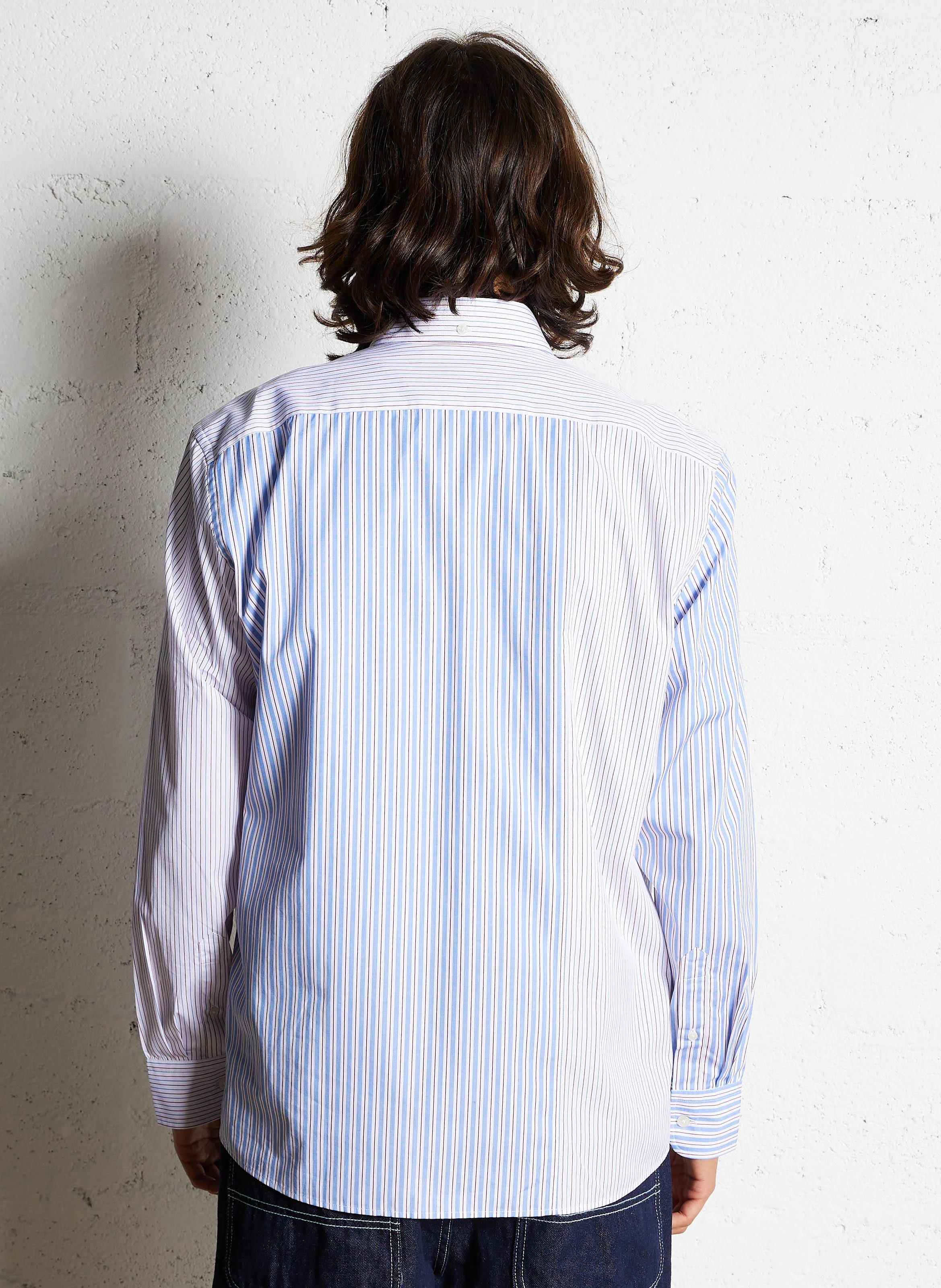 Chemise col américain en coton | Multicolore