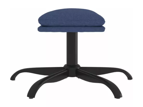 Repose-pied Bleu 60x60x36 cm Tissu