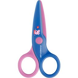 Ciseaux Noris junior Peppa, rond, bleu/rose