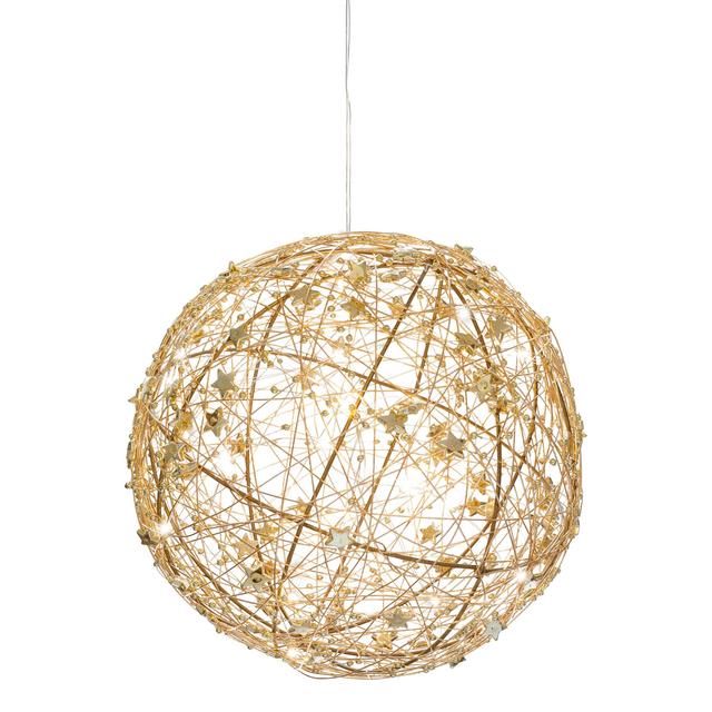 Metalldraht Kugel mit 25 LEDs