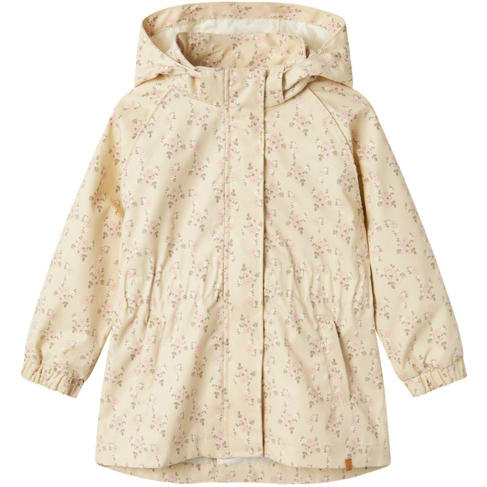 Køb Lil'Atelier Bleached Sand Gerda Long Jakke AOP Fo