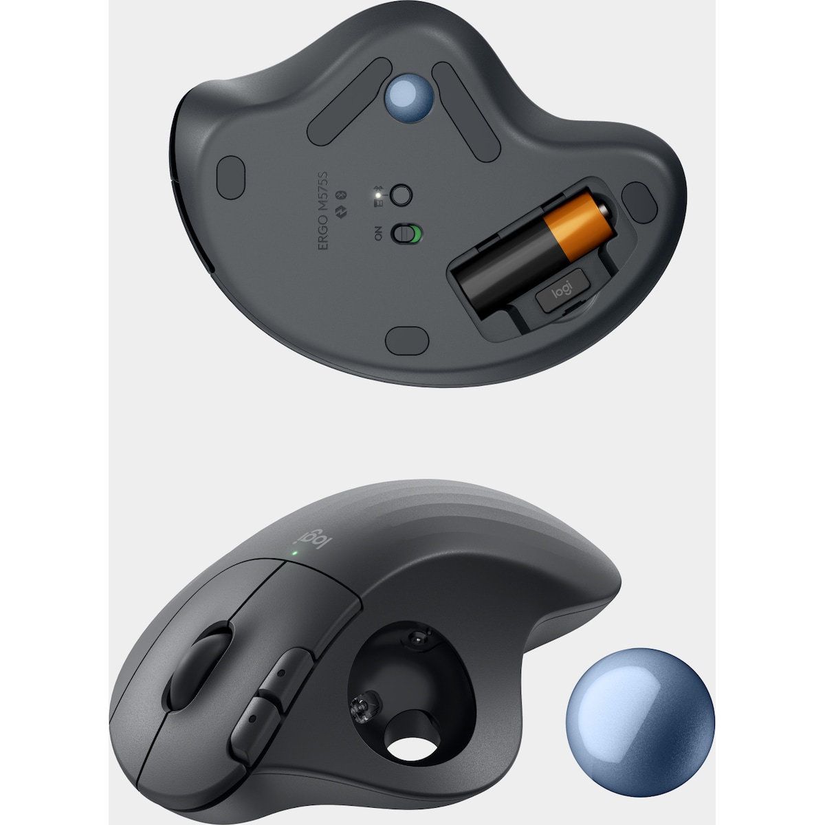 Logitech Ergo M575S trådløs trackball-mus (grafitt)