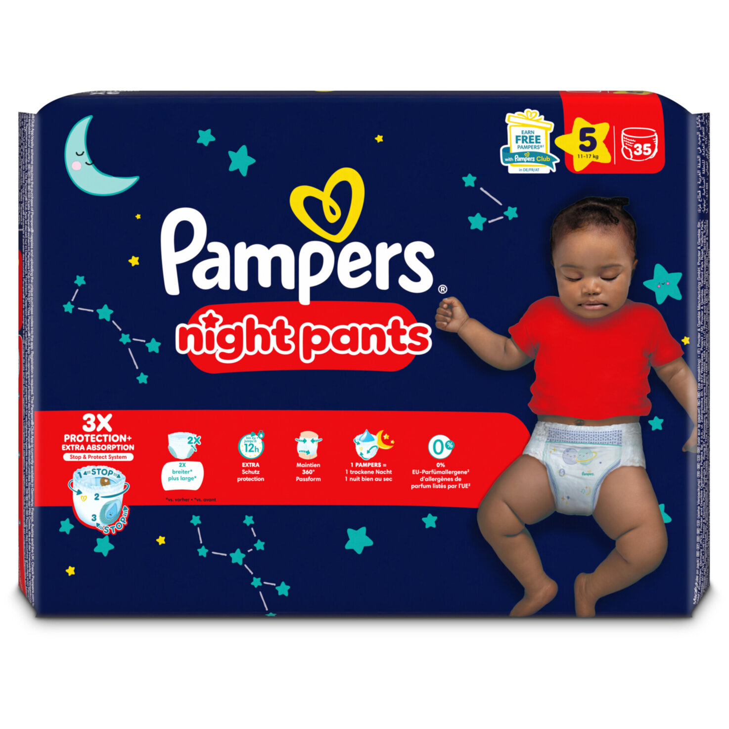 Pampers Windeln Night Pants Gr.5 35 Windeln