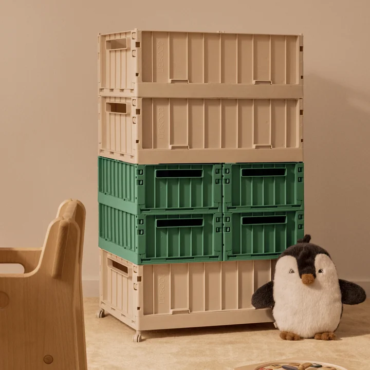 LIEWOOD - Weston Aufbewahrungsbox, 36 x 25 x 13,5 cm, light peppermint (2er-Set)