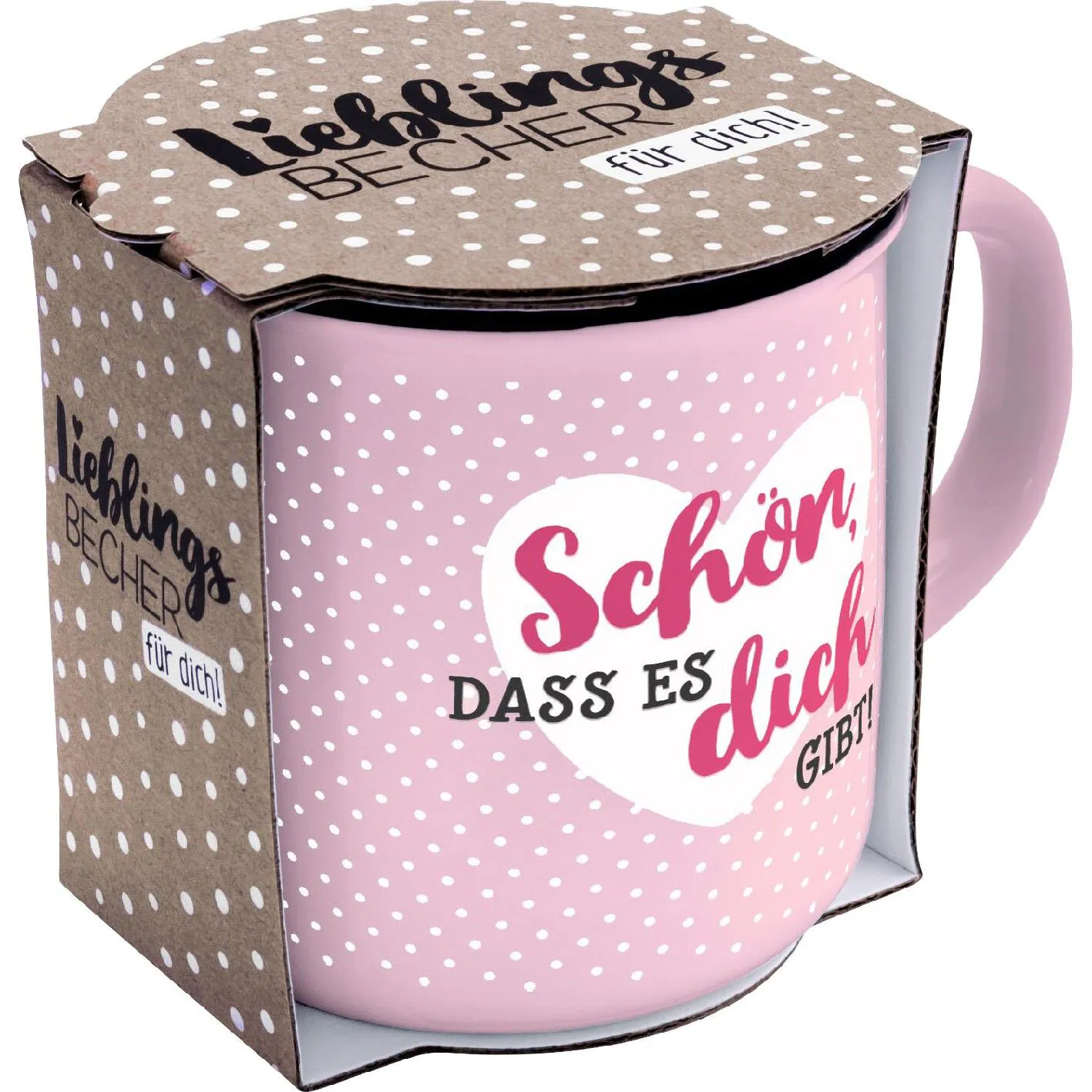 Becher Emaille-Optik, Schön, 350 ml