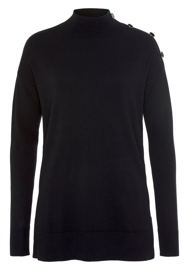 Tamaris Stehkragenpullover , mit Knöpfen an der Schulter