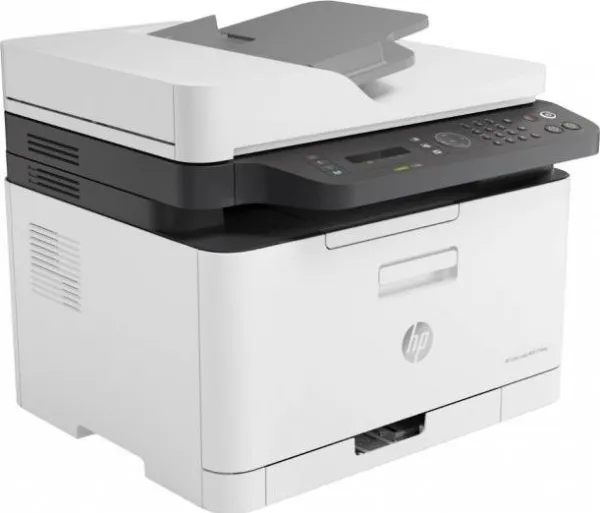 HP Color Laser MFP 179fnw - Multifunktionsprinter - farve - laser - A4 (210 x 297 mm) (original) - A4/Letter (medie) - op til 14 spm (kopiering) - op til 18 spm (udskriver) - 150 ark - 33.6 Kbps - USB 2.0, LAN, Wi-Fi(n)