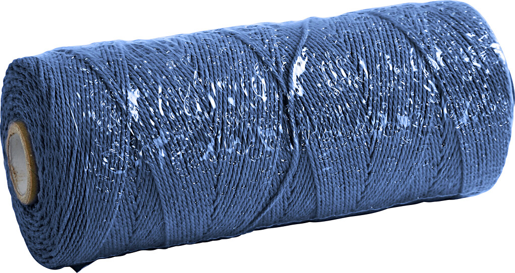 Knyttegarn - Tykkelse 1 MM - L 315 M - Tynd Kvalitet 12/12 - Blå - 220 G