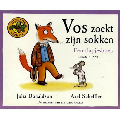 Uitgeverij lemniscaat flapjesboek vos zoekt zijn sokken 1630710