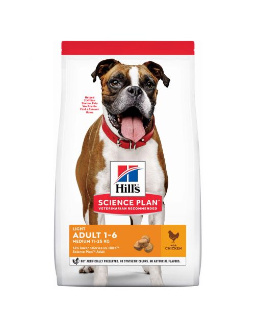Hill's Canine Adult Light Medium Breed Kip - Hondenvoer