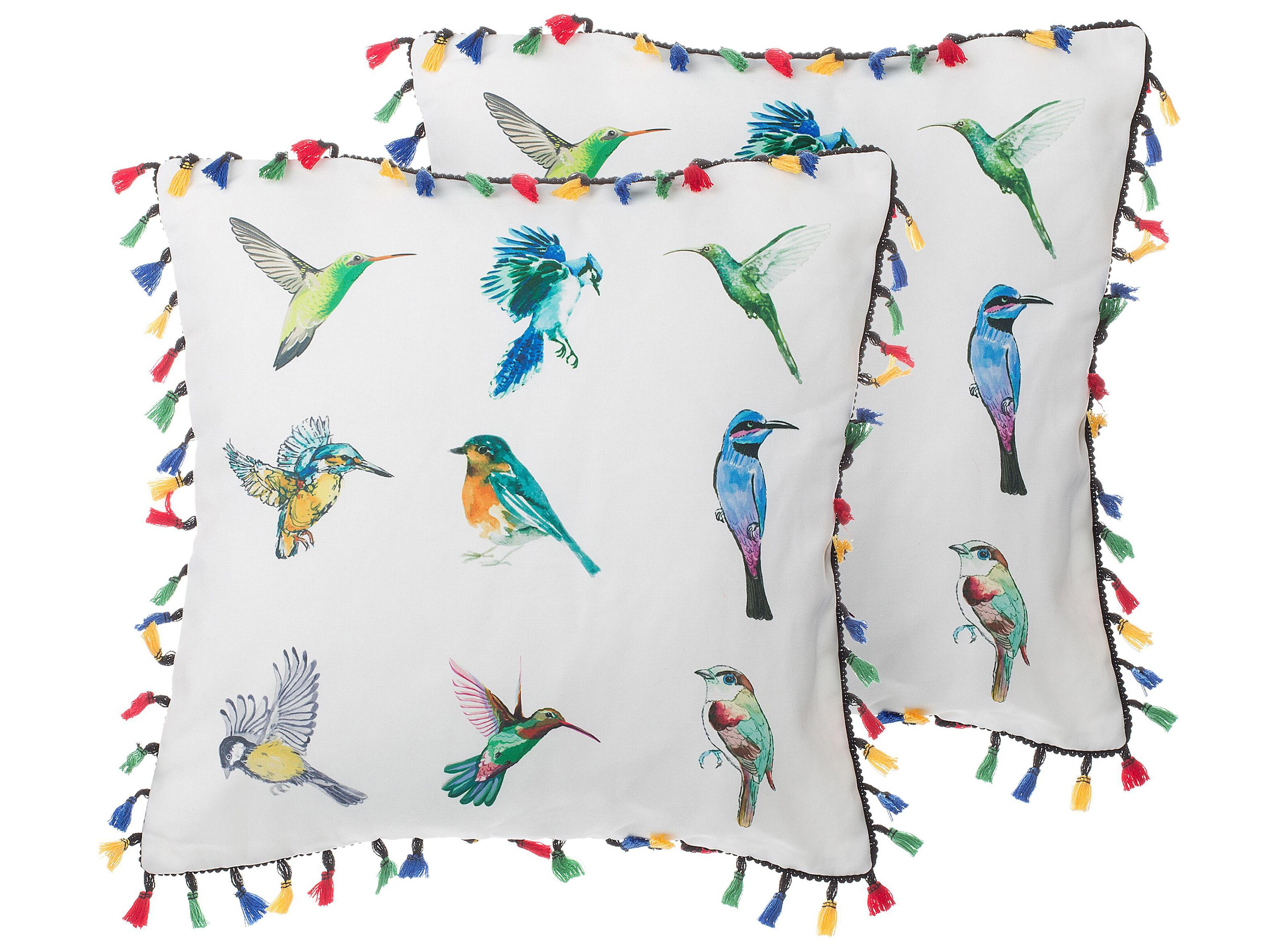 Set van 2 sierkussens MALLOW 45 x 45 cm Meerkleurig