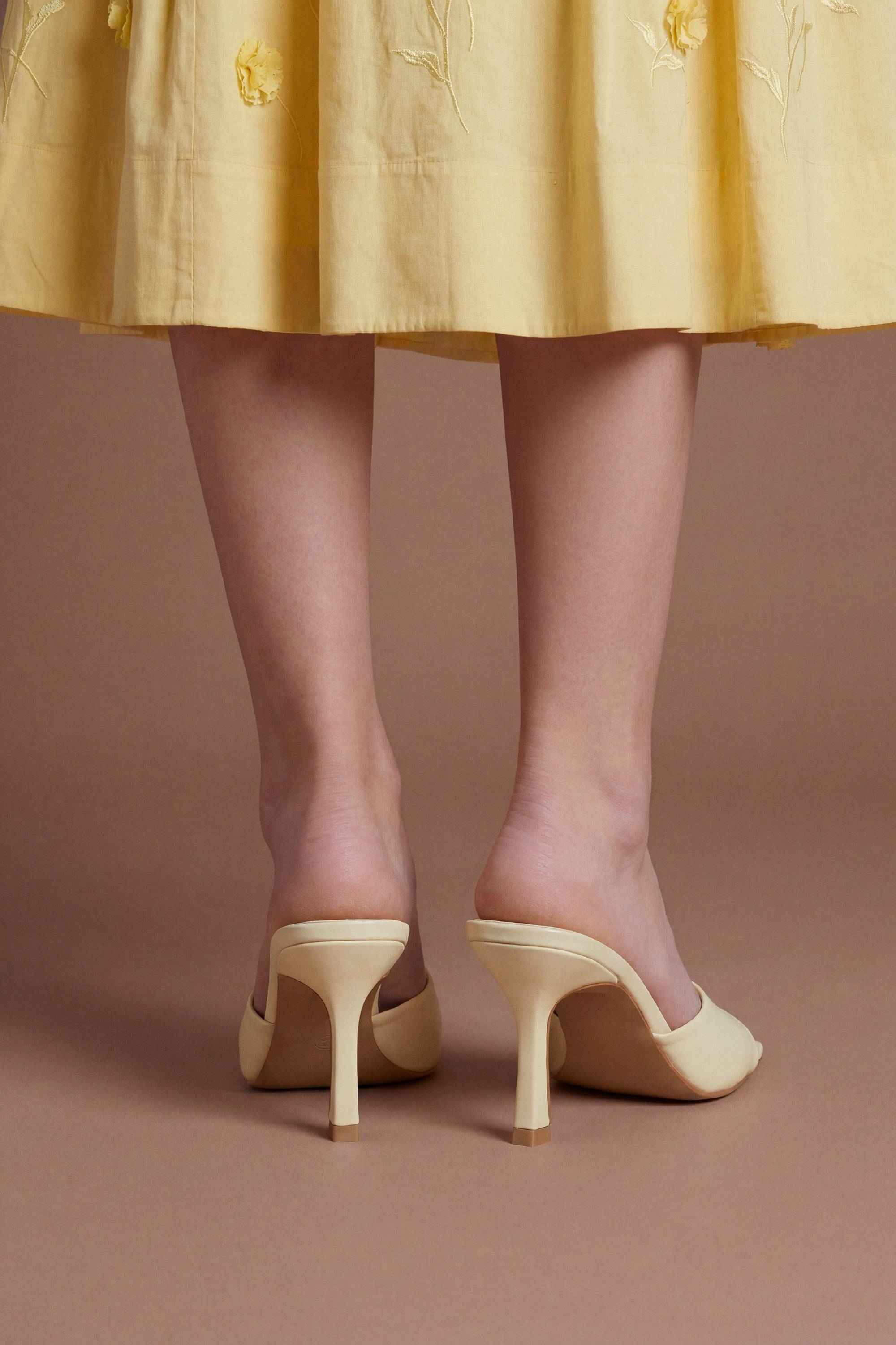 Coast Mules Abbie À Talon Aiguille Moyen En Synthétiquecuir Verni