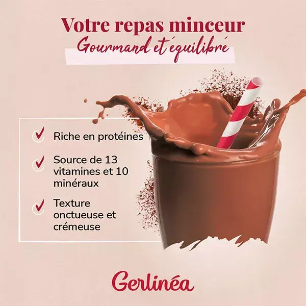 Milkshake de Chocolate Gerlinéa Slimming Meal 150g