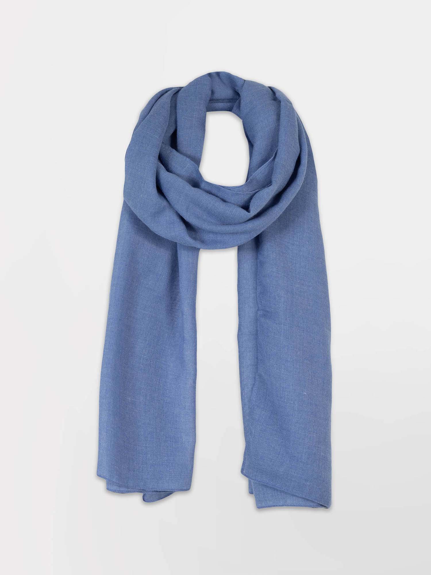 Foulard Femme Doux Rectangulaire Bleu