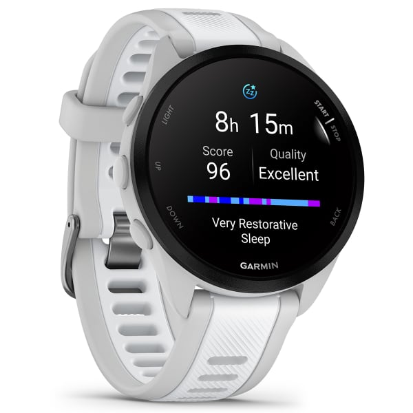 Montre cardio GPS GARMIN FORERUNNER 165 MIST GREY/WHITESTONE