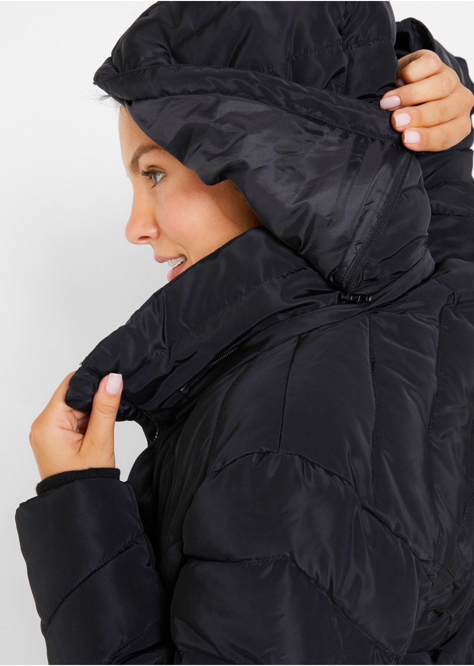 Veste matelassée légère avec capuche amovible