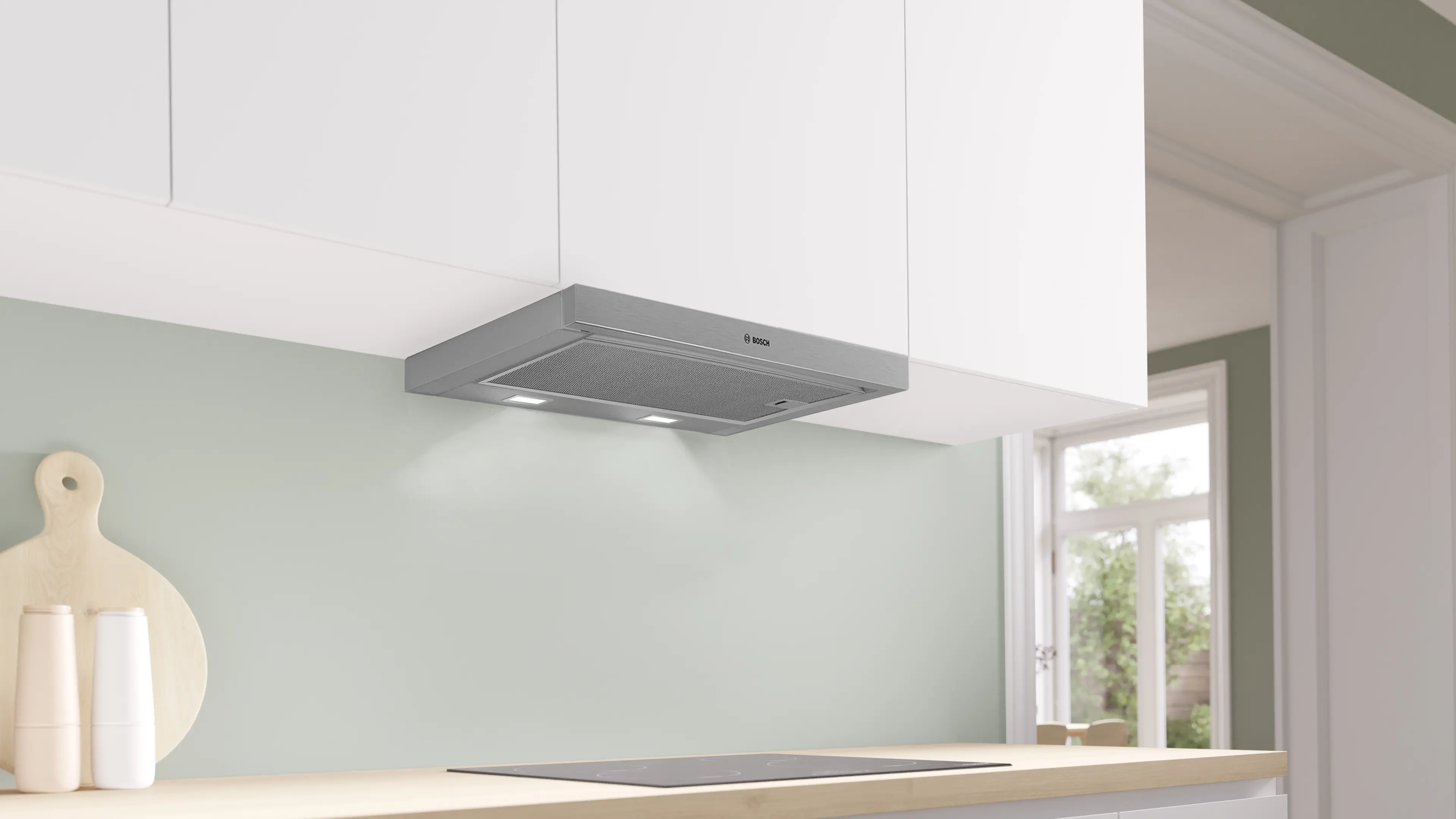 Serie 4 Vlakscherm afzuigkappen 60 cm Zilver metallic