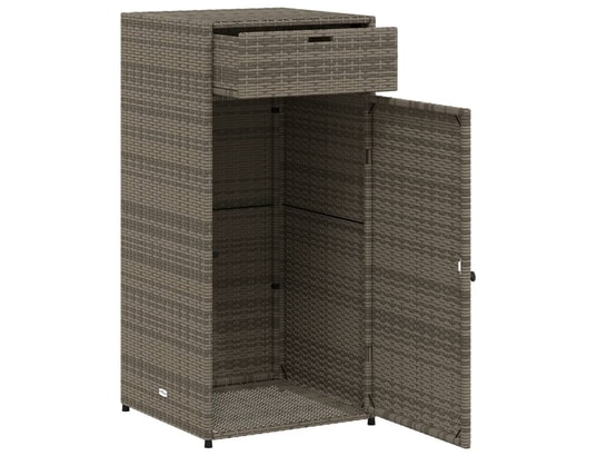 VIDAXL - Armoire de jardin Armoire de rangement de jardin gris 55x55x111 cm résine tres...