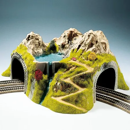 NOCH 05180 - Ecktunnel, 2-gleisig, gebogen, Spur H0