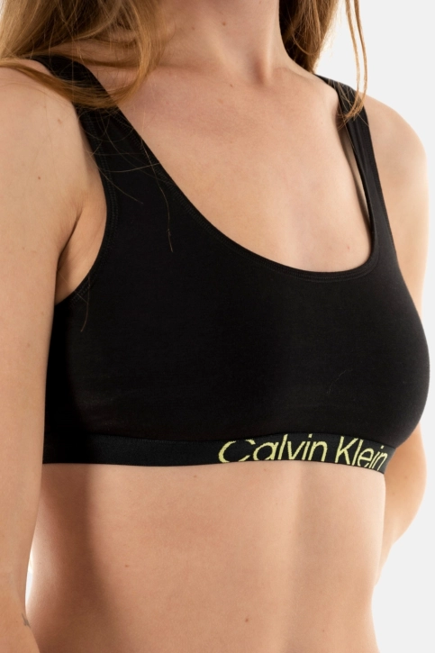 Brassieres calvin klein jeans unlined bralette ub1 black/sunny lime