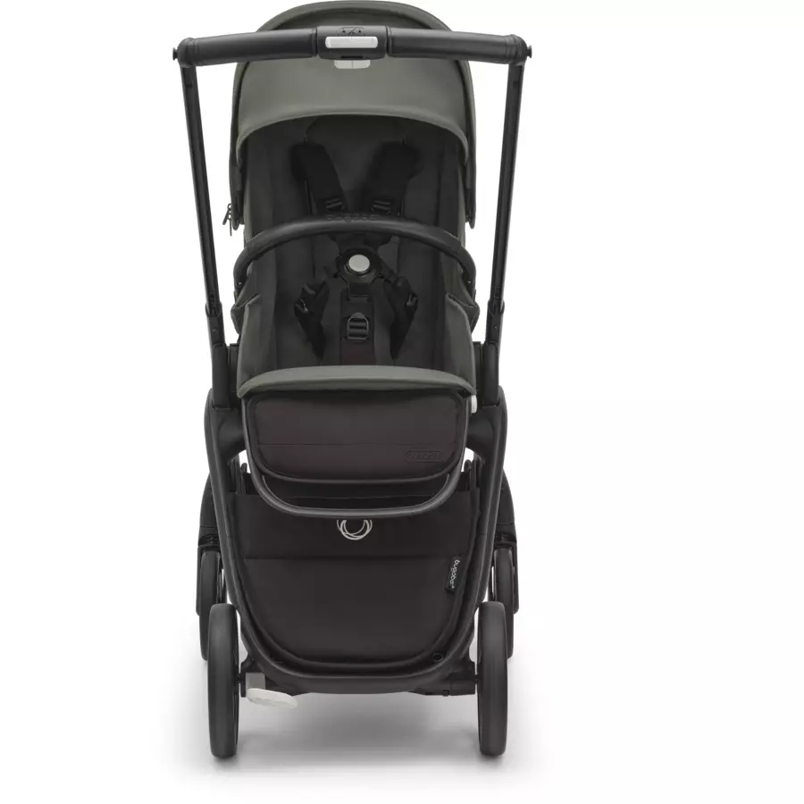 bugaboo Kinderwagen Dragonfly Complete BlackForest Green, Essential Bundle