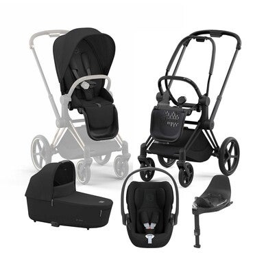 Cybex Priam Duovogn inkl. Cloud T & Base, Sepia Black/Matt Black