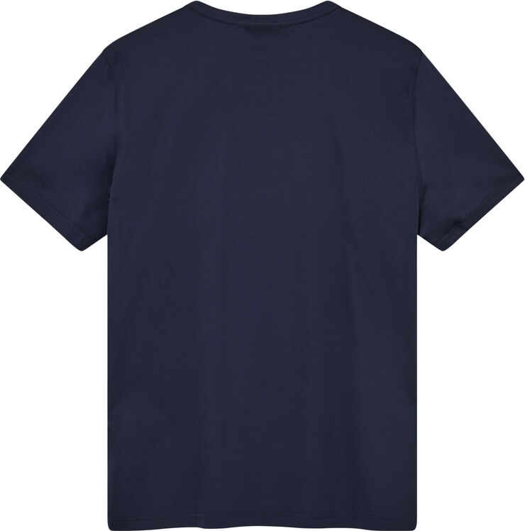 Mos Mosh Gallery Perry Crunch O-SS Tee Indigo blue
