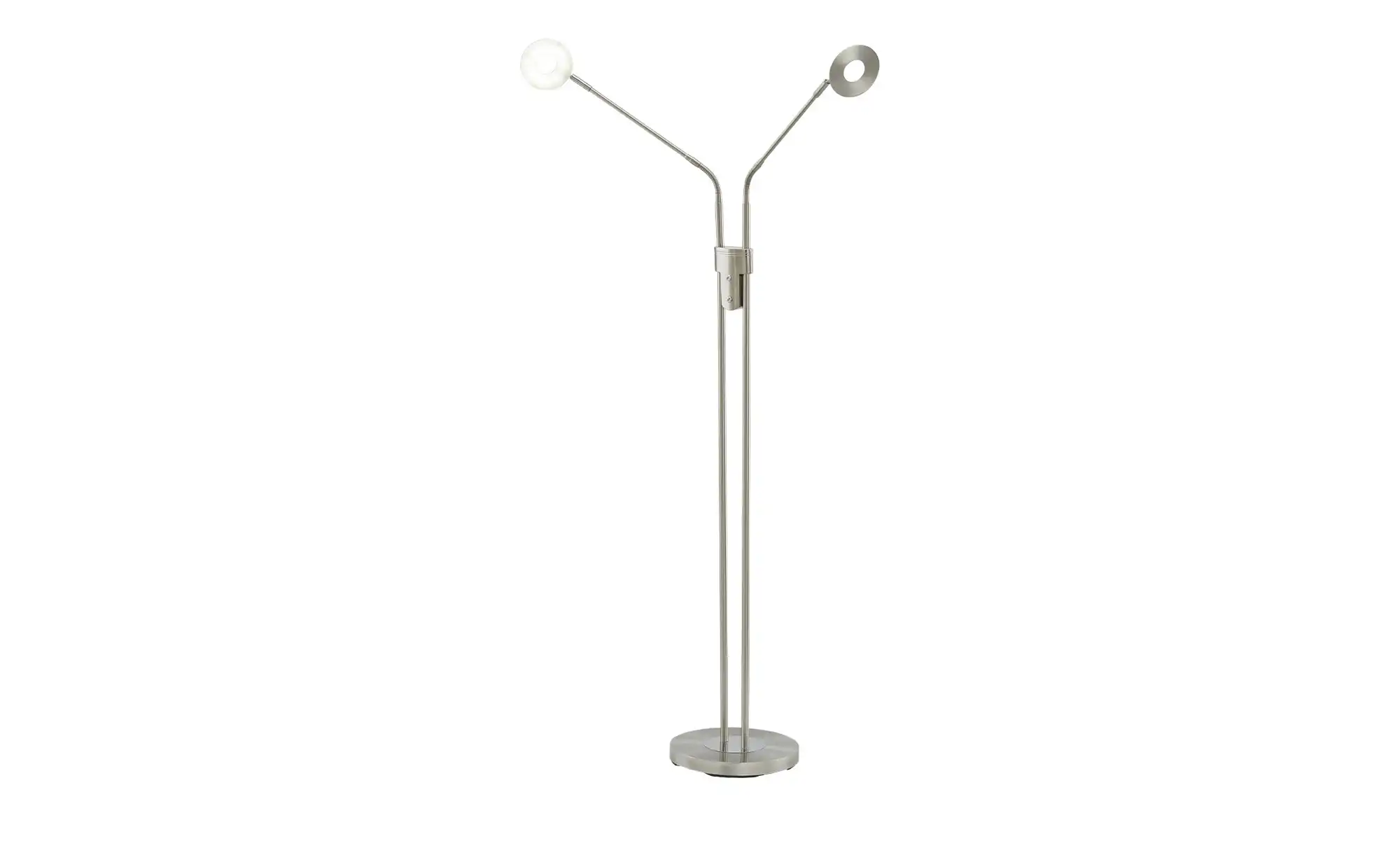 Fischer-Honsel LED-Leseleuchte,2-flammig, Nickel-matt mit Dimmer