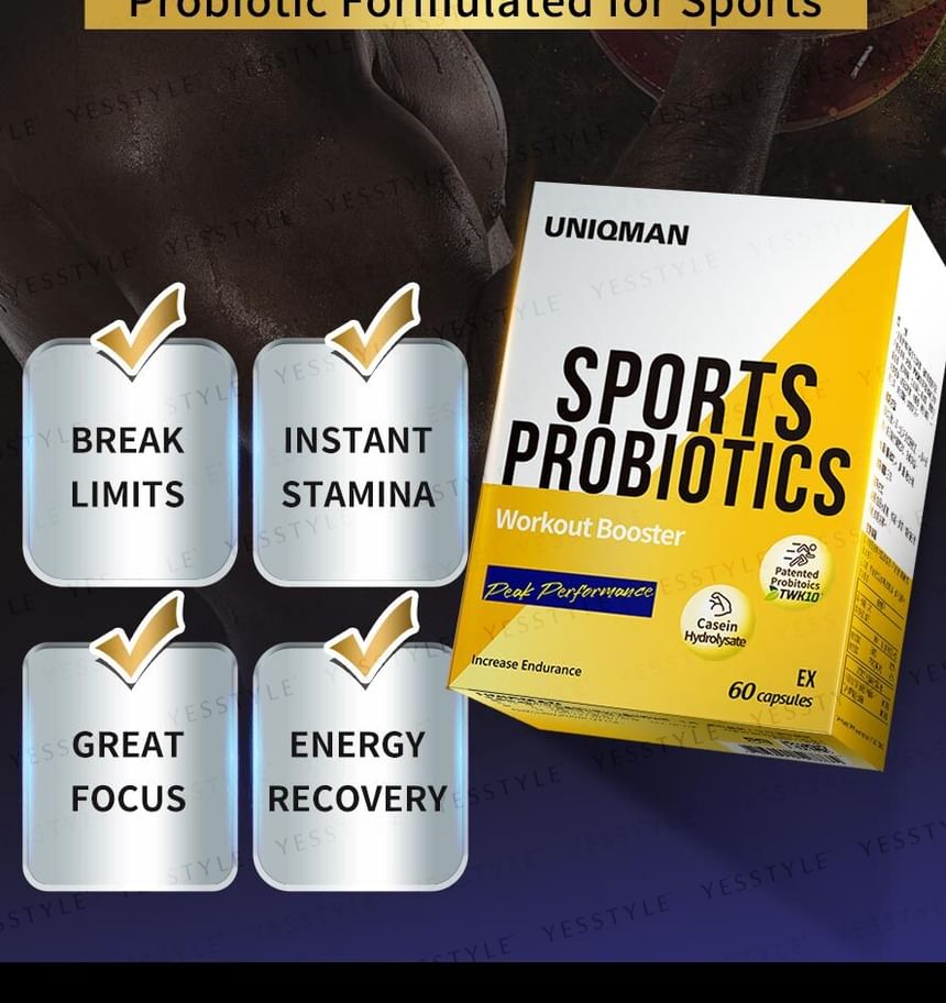 BHK's - Uniqman Sports Probiotics Ex Veg Capsule