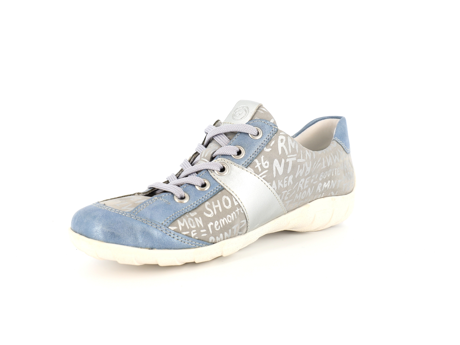 Remonte-R3403 Cuir Gris Bleu