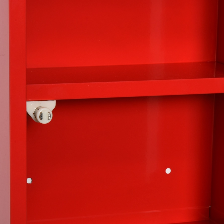 kleankin Medizinschrank rot