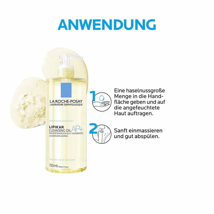 La Roche-Posay Lipikar Dusch- und Badeöl AP + , 750 ml