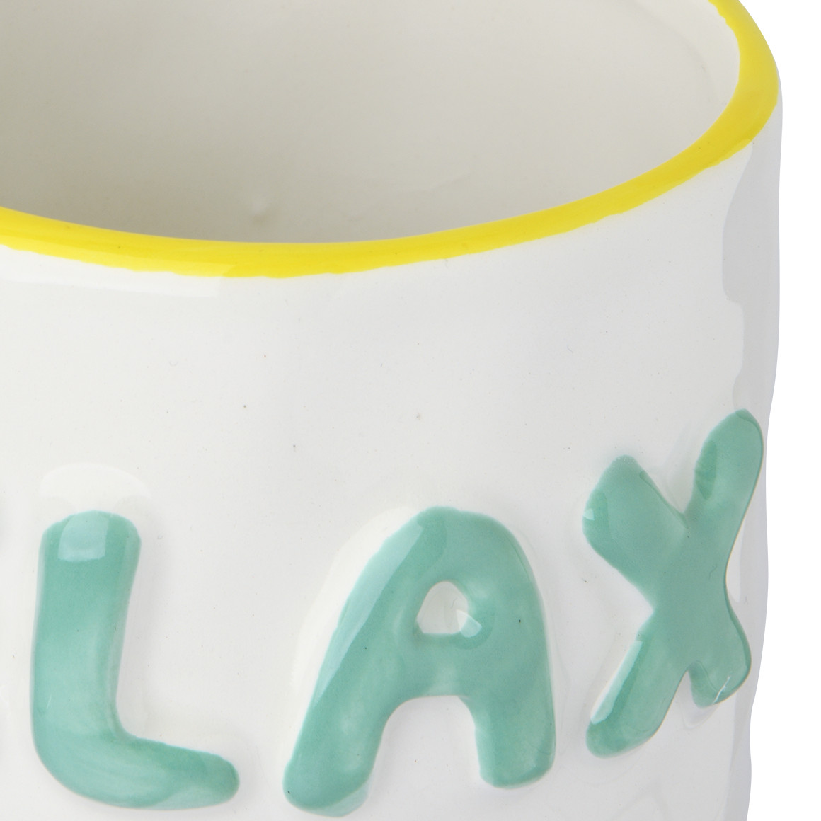 My Home Tasse mit Aufschrift dunkeltürkis / creme