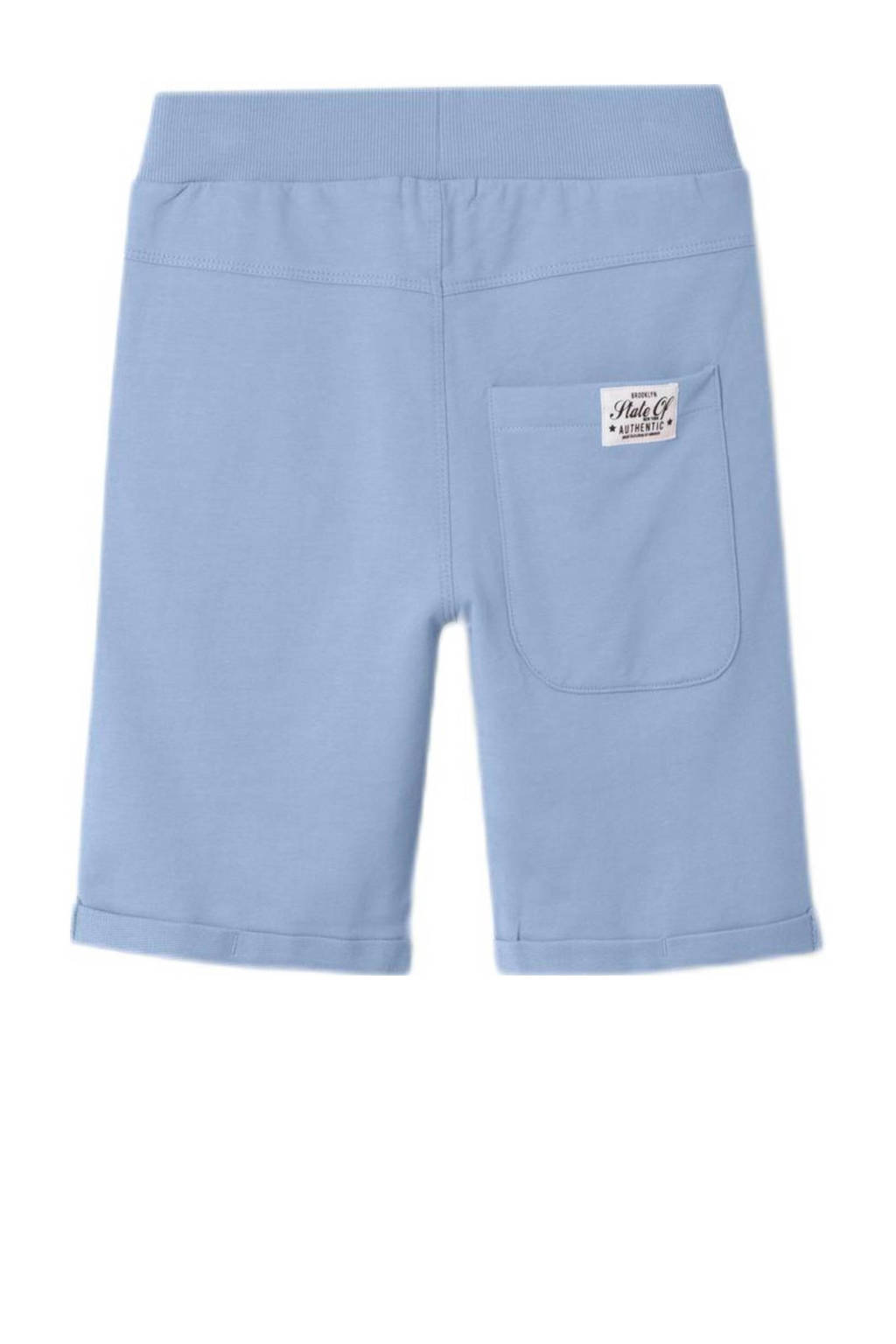 NAME IT sweatshort NKMVERMO - set van 2 lichtblauw/donkerblauw