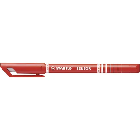 Fineliner mit gefederter Spitze - STABILO SENSOR F - fein - Einzelstift - rot
