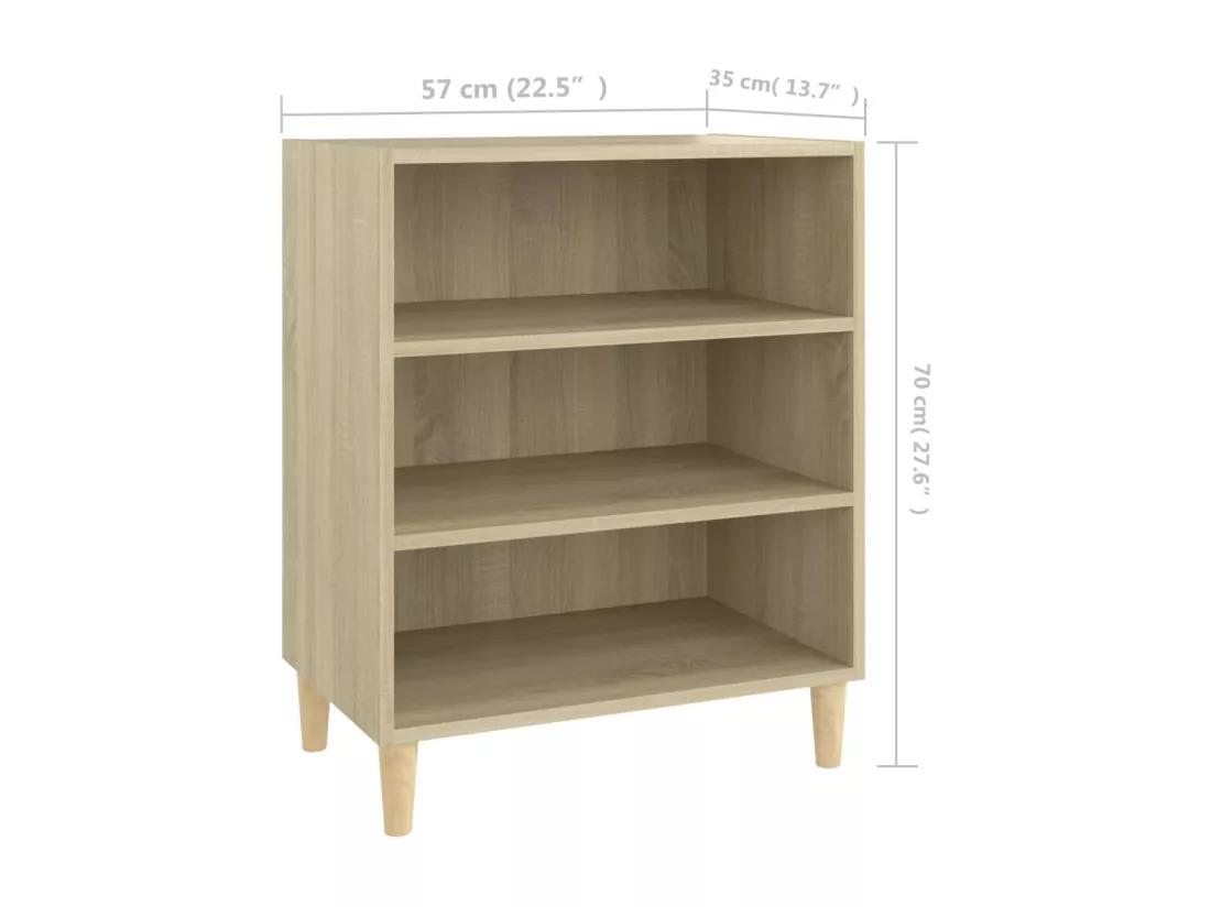 Buffet Chêne sonoma 57x35x70 cm Aggloméré