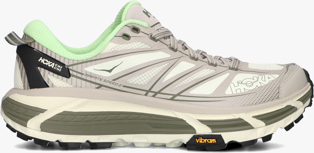 grijze hoka lage sneakers mafate speed 2
