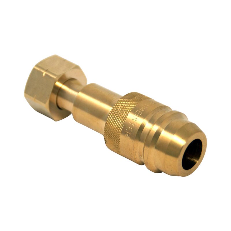 DREHMEISTER Euronozzle LPG Adapter, Gasflaschen Adapter zum Befüllen von Gasflaschen W21,8x1/14 Zoll LH - 95mm