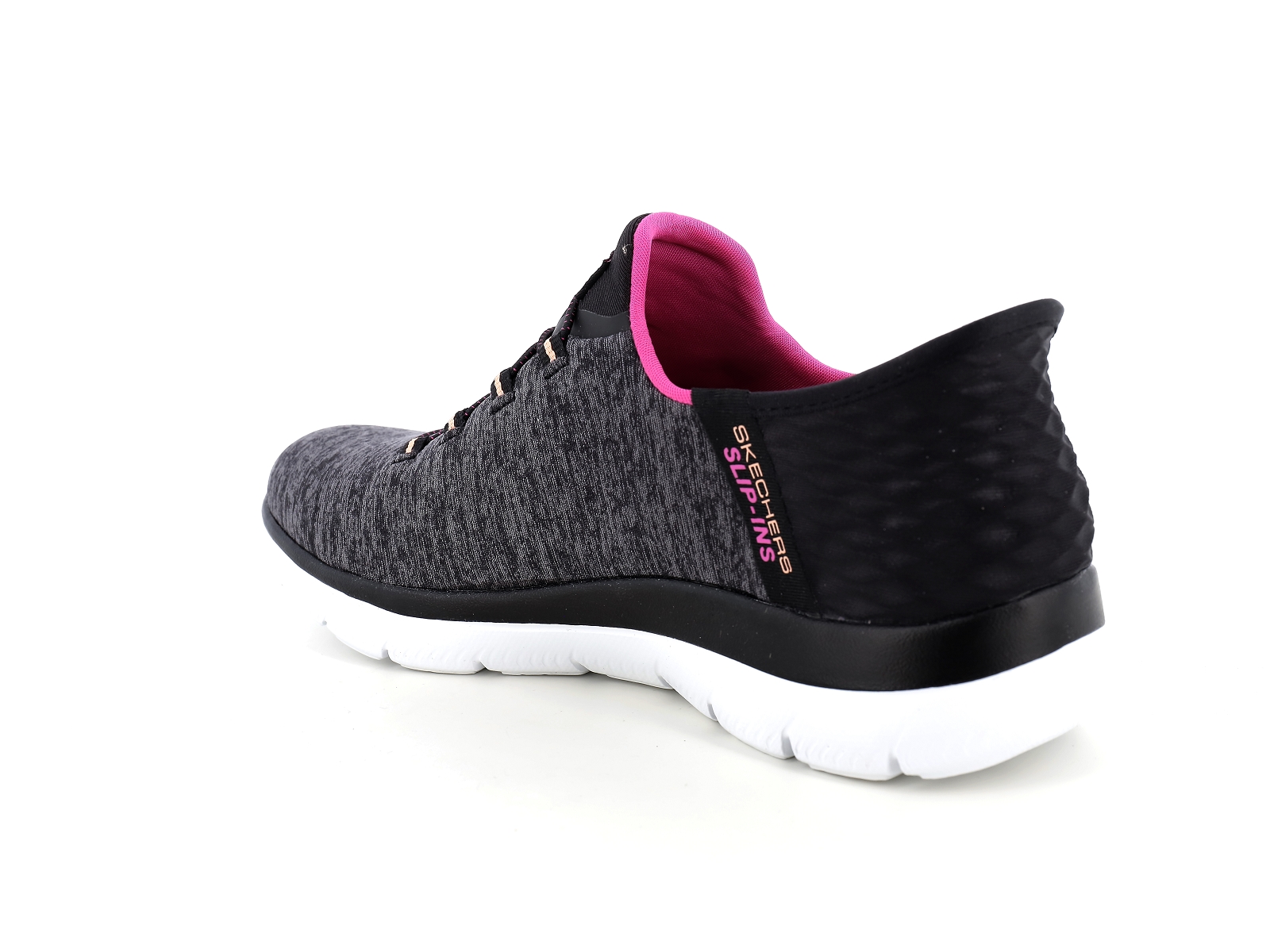 Skechers-SUMMITS DAZZLING HAZE Matières combinées Noir Rose