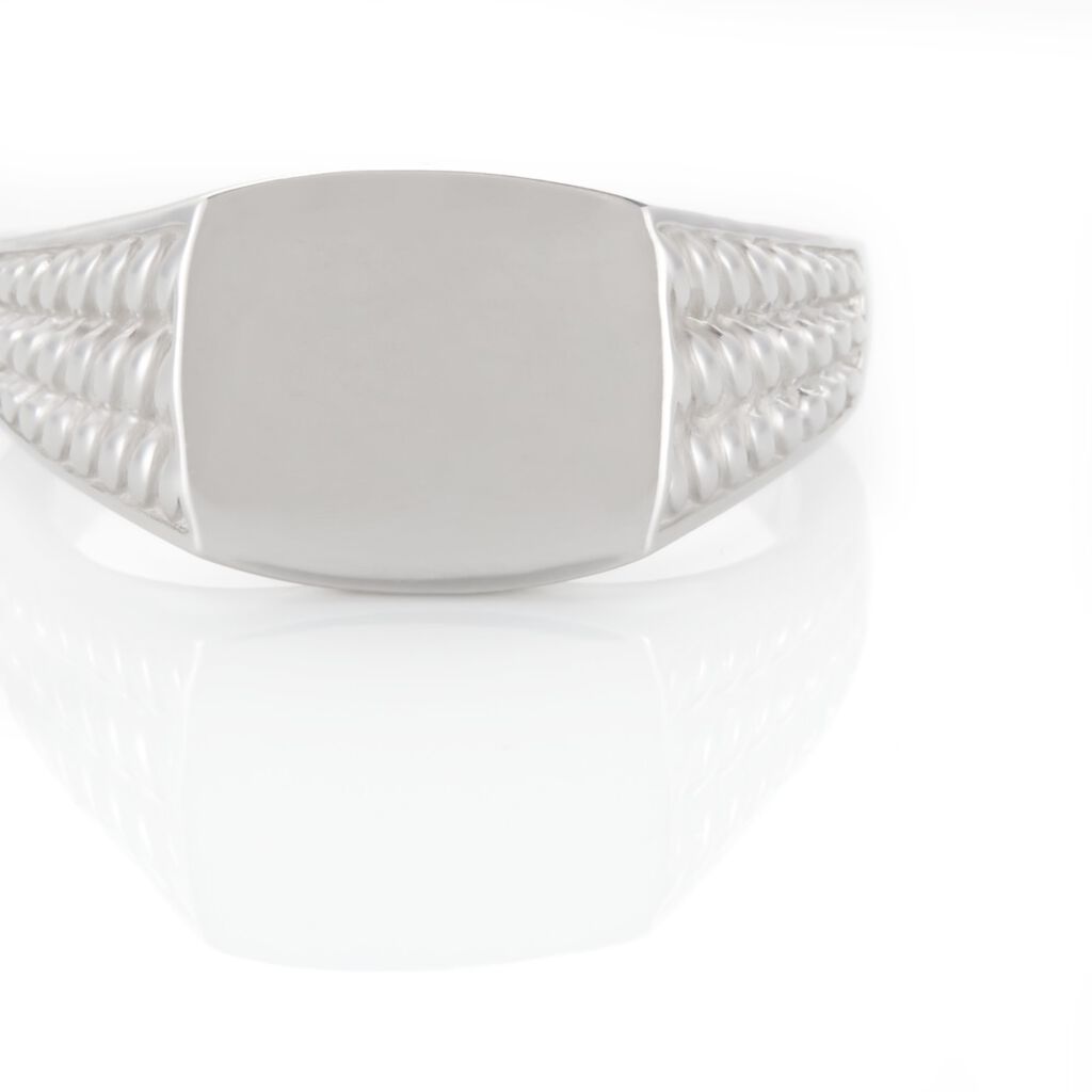 Chevalière Argent Blanc Charites