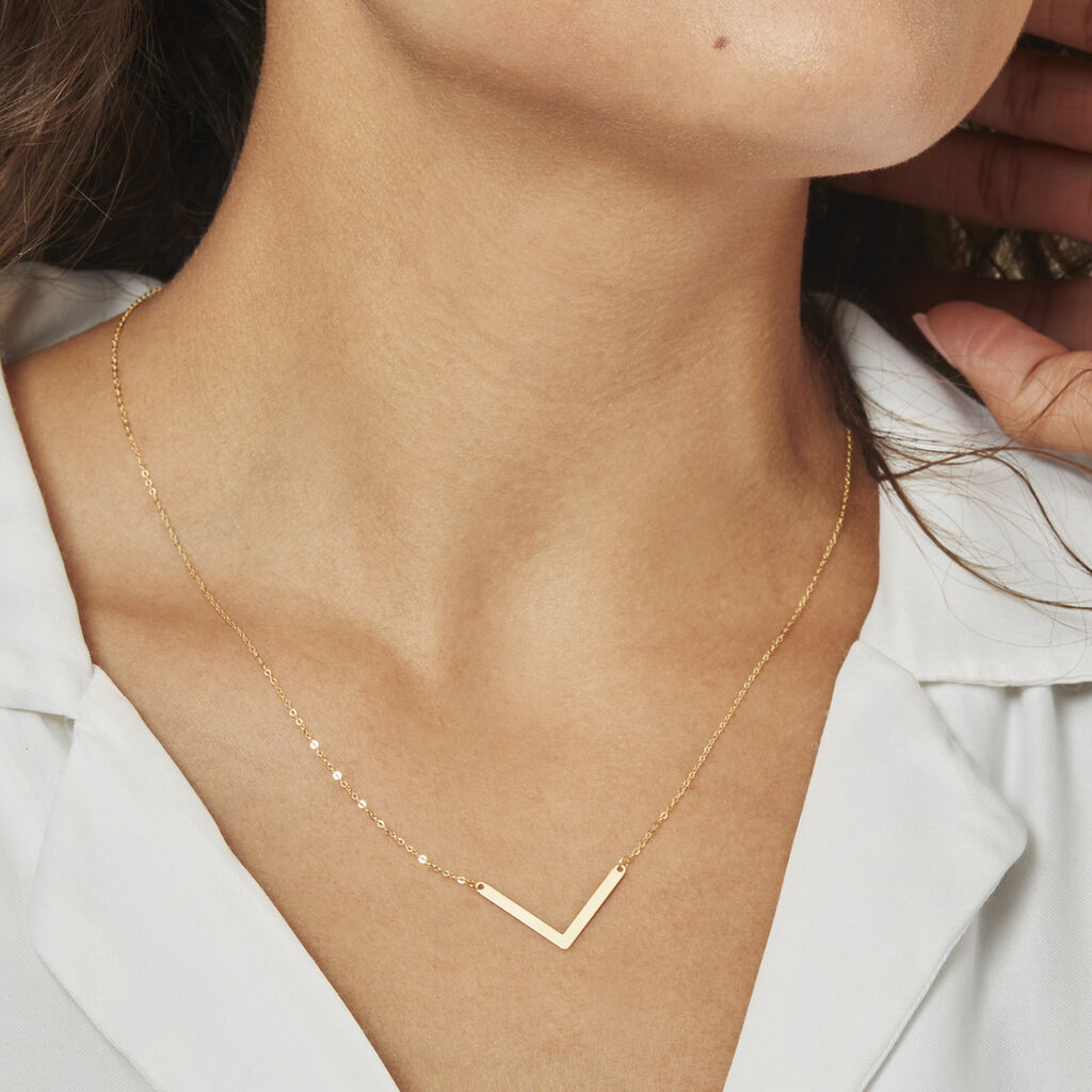 Collier Ella Or Jaune