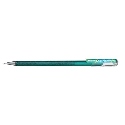 Pentel - Roller encre metallique pailletée - 1 mm - vert/bleu