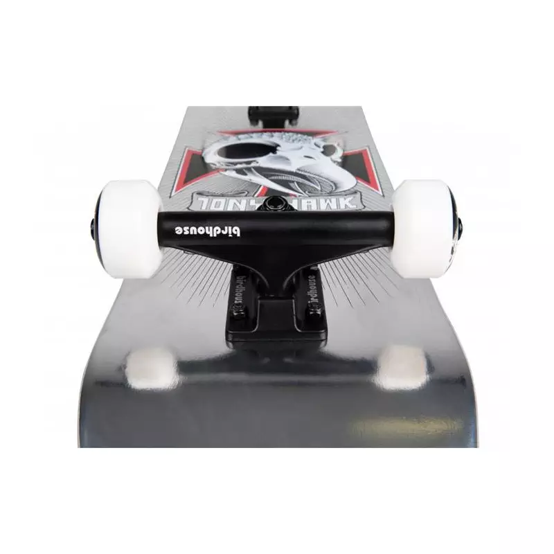 Skate BIRDHOUSE SKATEBOARDS Stage 3 Hawk Skull 2 Chrome Silver Foil 7.75