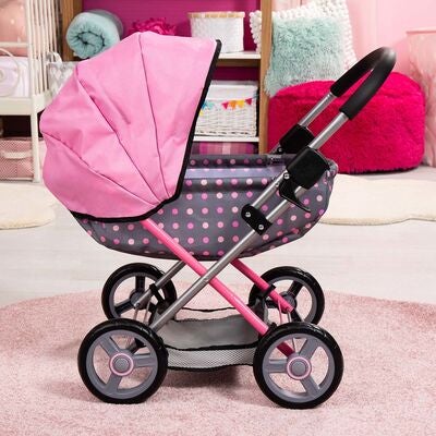 Bayer Design Dukkevogn Cosy, Grå/Rosa