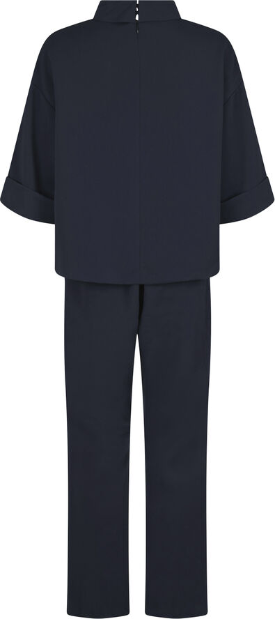 Neo Noir Arlo Crepe Jumpsuit Navy