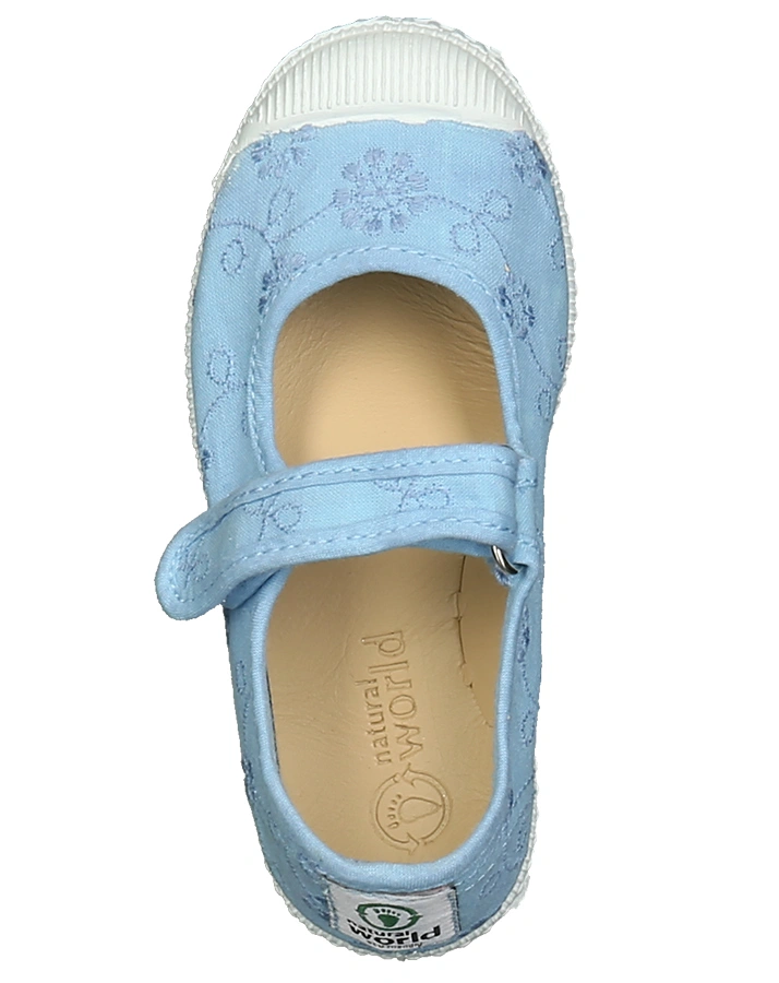 Klett-Stoffschuhe BORDADO TINTADO in hellblau