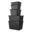 Oppbevaringsboks med lokk 32 l 39x39x26 cm