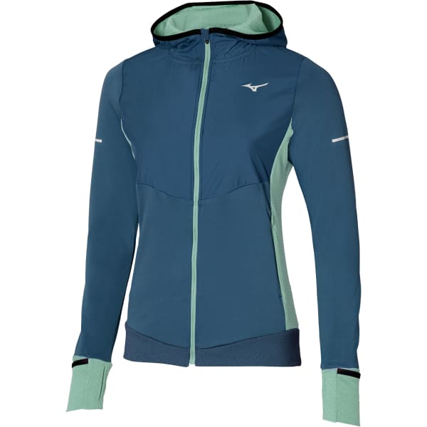 Veste trail MIZUNO WARMALITE HYBRID FZ W WING TEAL