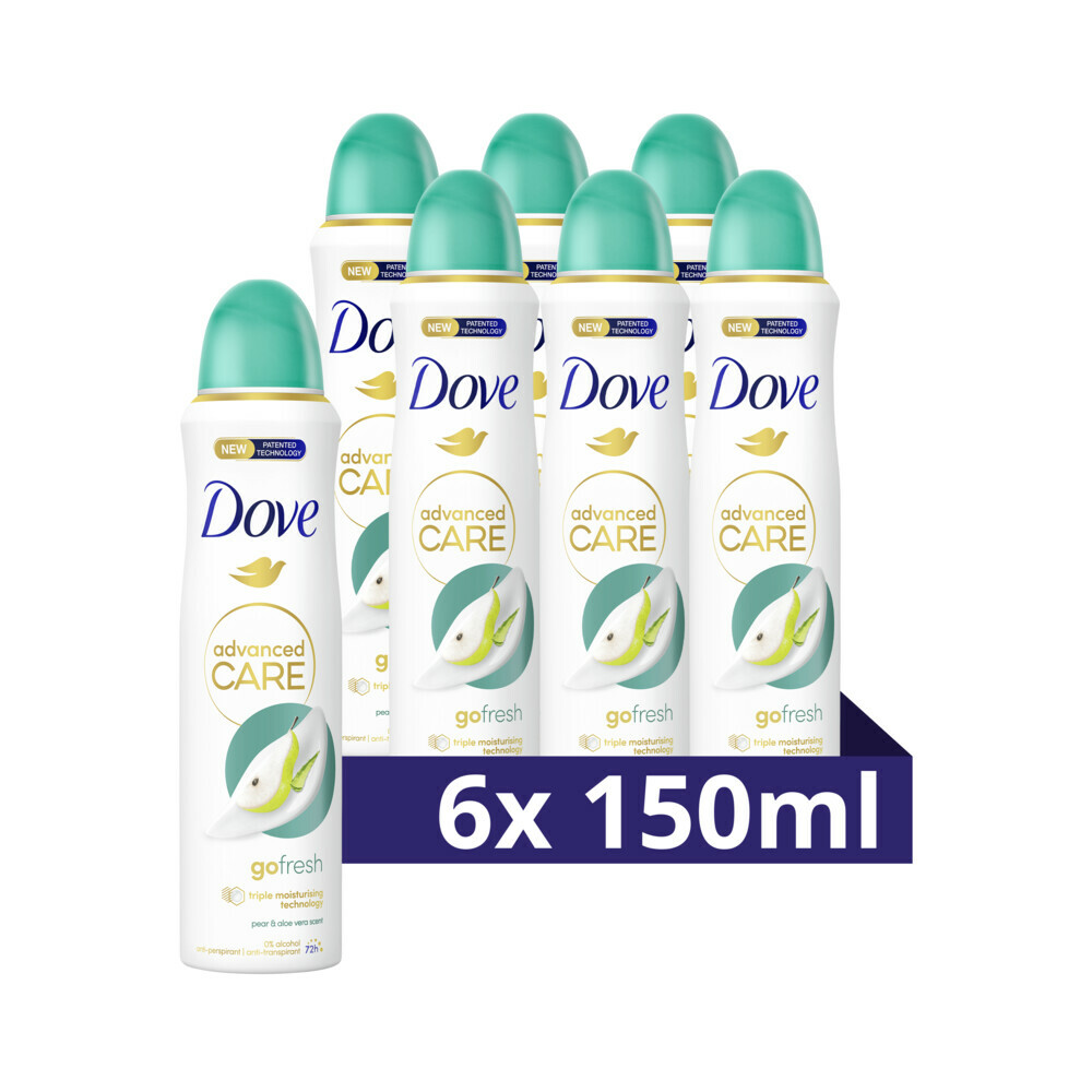 6x Dove Deodorant Spray Go Fresh Peer & Aloe Vera150 ml